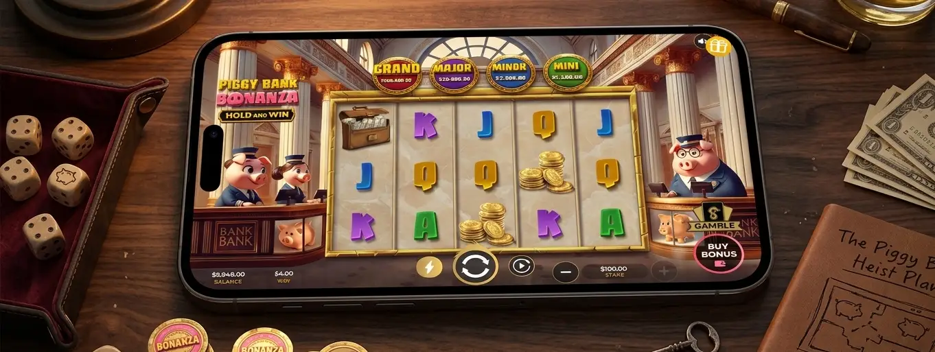 Piggy Bank Bonanza Australia mobile banner